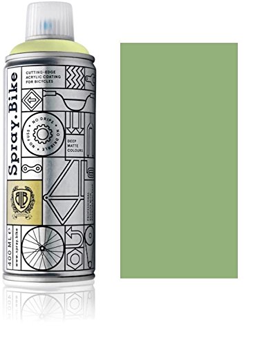 SPRAY.BIKE Fahrrad Lackspray in versch. Farben - KEINE GRUNDIERUNG notwendig - Acryllack/Lack Spray in 400 ml Spraydose, Matt- und Klarlack Optik möglich (Khakigrün Royal Oak, Matt) von SPRAY.BIKE