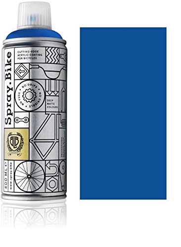 SPRAY.BIKE Fahrrad Lackspray in versch. Farben - KEINE GRUNDIERUNG notwendig - Acryllack/Lack Spray in 400 ml Spraydose, Matt- und Klarlack Optik möglich (Königsblau Bayswater, Matt) von SPRAY.BIKE