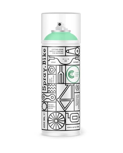 SPRAY.BIKE Fahrrad Lackspray - mintgrün Matt (VINTAGE- Ariel) in 400 ml Spraydose - KEINE GRUNDIERUNG notwendig - Fahrrad Lack, Sprühlack, Acryllack, Lack Spray von SPRAY.BIKE