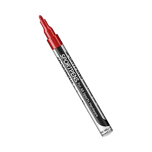 SPRAY.BIKE - SportPens Acrylstifte - wasserfester Lackstift - 2mm Nylon Spitze - stark deckender Multimarker - Acryl stifte zum malen und individualisieren (Rot) von SPRAY.BIKE