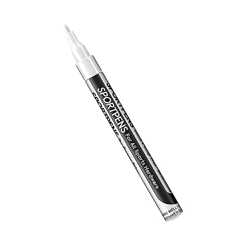 SPRAY.BIKE - SportPens Acrylstifte - wasserfester Lackstift - 2mm Nylon Spitze - stark deckender Multimarker - Acryl stifte zum malen und individualisieren (Weiß) von SPRAY.BIKE