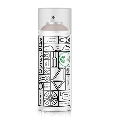 SPRAY.BIKE Fahrrad Lackspray - altrosa Matt (LONDON- Clay Hill) in 400 ml Spraydose - KEINE GRUNDIERUNG notwendig - Fahrrad Lack, Sprühlack, Acryllack, Lack Spray von SPRAY.BIKE