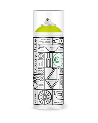SPRAY.BIKE Fahrrad Lackspray - limettengrün Matt (LONDON- Limehouse) in 400 ml Spraydose - KEINE GRUNDIERUNG notwendig - Fahrrad Lack, Sprühlack, Acryllack, Lack Spray von SPRAY.BIKE