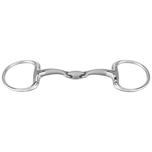 Sprenger SATINOX Pony Olivenkopftrense 14 mm doppelt gebrochen - Edelstahl rostfrei, 115 mm Weite von Herm Sprenger