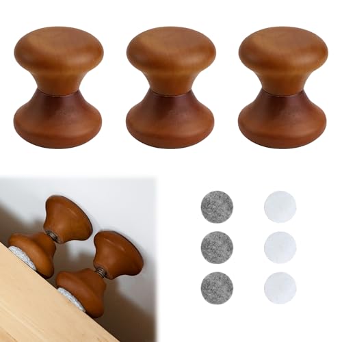 SPRHR 3 Stück Verstellbares Bettrahmen Anti Shake Abstandshalter, 47-55mm Hölzern Headboard Stopper, Bettgestell Kopfteil Stopper, Langlebig, Schüttelfest, Geeignet für Bett, Tisch, Schrank, Sofa von SPRHR