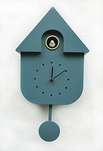SPRING LIFE Kuckucksuhr Wanduhr Chalet-Stil modernes Design mit Vogel-Tweetgeräusch von SPRING LIFE