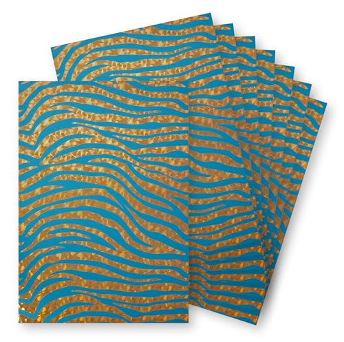 SPRINGBOARD SUPPLIES 11037, goldener Tierdruck (Türkis-Karton) von Springboard Supplies