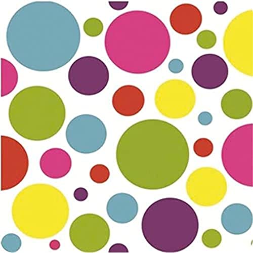 Springboard PVC-Tisch- und Bodenabdeckung – mehrere Punkte (rund) – 1,3 m Durchmesser – geeignet für Kunst, Handwerk und unordentliches Spielen von Springboard Supplies