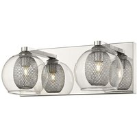 2 Licht Innenwandleuchte Mesh Chrome, G9 - Spring Lighting von SPRING LIGHTING