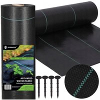 AGROGEWEBE 70G 1,1x50m SCHWARZ AGROVLIES UV DICK UNKRAUTHEMMEND + STIFTE AGROGEWEBE 70G 1,1x50m SCHWARZ AGROVLIES UV DICK UNKRAUTHEMMEND + STIFTE von SPRINGOS