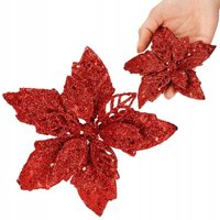 Bethlehem Stern Weihnachtsdekoration Rot Poinsettia Glitter 13cm Weihnachten Bethlehem Stern Weihnachtsdekoration Rot Poinsettia Glitter 13cm Weihnachten von SPRINGOS