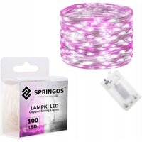 Drahtlichter 100 Led 10m Batteriebetrieben Weihnachtslichter Rosa Weiss Drahtlichter 100 Led 10m Batteriebetrieben Weihnachtslichter Rosa Weiss von SPRINGOS