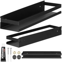 Duschregal Duschablage mit Kante Ablage für Badezimmer Küche Arbeitszimmer 10 x 40 cm - Springos von SPRINGOS
