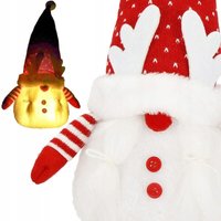 FRAU ELF SCHÖNER WEIHNACHTSZWERG leuchtend 36cm GNOME LED Dekoration GESCHENK FEIERTAGE von SPRINGOS