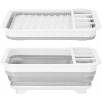 Faltbarer Großer Silikon-Trockner Grau Abtropfgestell Für Geschirr Besteck Teller Faltbarer Großer Silikon-Trockner Grau Abtropfgestell Für Geschirr Besteck Teller von SPRINGOS