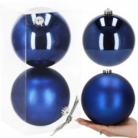 GROSSE WEIHNACHTSKUGELN 2Stk 16 cm WEIHNACHTSKUGEL XXL FÜR DEN WEIHNACHTSBAUM Set UNZERBRECHLICH GROSSE WEIHNACHTSKUGELN 2Stk 16 cm WEIHNACHTSKUGEL XXL FÜR DEN WEIHNACHTSBAUM Set UNZERBRECHLICH von SPRINGOS