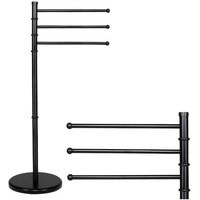 Handtuchständer mit 3 Armen, drehbar, schwarz Handtuchständer mit 3 Armen, drehbar, schwarz von SPRINGOS