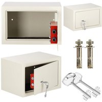 Haus-Tresor mit Schlüssel, 31 cm Geldkassette, beigefarben von SPRINGOS