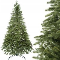 KÜNSTLICHER WEIHNACHTSBAUM KAUAKASISCHE TANNE 200cm PREMIUM PE DICHTE WIE ECHT + GRATIS von SPRINGOS