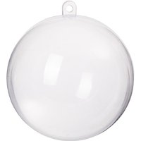 KUGEL WEIHNACHTSKUGEL ACRYL TRANSPARENT KUGELN WEIHNACHTSKUGELN 6cm von SPRINGOS