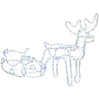 LED-Lichtschlauch Rentier mit Schlitten 210 cm Kaltweiß LED-Lichtschlauch Rentier mit Schlitten 210 cm Kaltweiß von SPRINGOS
