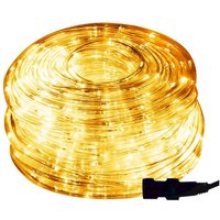 Springos - led Lichtschlauch 240 led Lichterkette 11,5 Meter Programmer 8 Funktionen IP44 Warmweiß Stromversorgung Weihnachtsdekoration von SPRINGOS