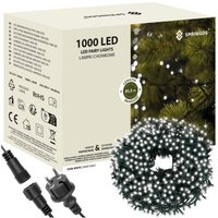 Lichterkette für Außen 1000 LEDs 61,5 m Lichtfarbe Kaltweiß Lichterkette für Außen 1000 LEDs 61,5 m Lichtfarbe Kaltweiß von SPRINGOS