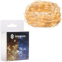 Lichterkette mit 50 LEDs 500 cm Warmweiß batteriebetrieben Lichterkette mit 50 LEDs 500 cm Warmweiß batteriebetrieben von SPRINGOS