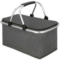 Picknickkorb 30L Thermotasche für Essen, grauer Thermokorb von SPRINGOS