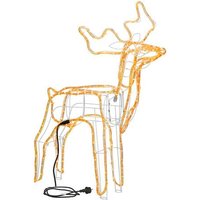 Rentier LED Weihnachten 90 cm beleuchtete Dekoration für den Garten, warmweiß von SPRINGOS