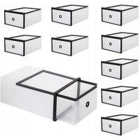 SET 10x SCHUHKASTEN AUSZIEHBARER ORGANIZER FÜR SCHRANK STARKE von SPRINGOS