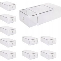 SET 10x SCHUHKASTEN BEHÄLTER SCHUHE MIT SCHUBLADE ORGANIZER FÜR SCHRANK STARK von SPRINGOS