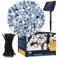 SOLAR-WEIHNACHTSLICHTER 100 LED 12m GIRLANDE KALTES WEISS 8 FUNKTIONEN SOLAR-WEIHNACHTSLICHTER 100 LED 12m GIRLANDE KALTES WEISS 8 FUNKTIONEN von SPRINGOS