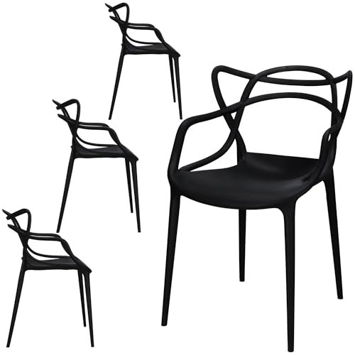 SPRINGOS 4X Moderne SKANDINAVISCHE STÜHLE Matrix FÜR Wohnzimmer ESSZIMMER SCHWARZ Set, ERGONOMISCH, LANGLEBIG, Design FÜR ZUHAUSE UND BÜRO SPRINGOS 4X Moderne SKANDINAVISCHE STÜHLE Matrix FÜR Wohnzimmer ESSZIMMER SCHWARZ Set, ERGONOMISCH, LANGLEBIG, Design FÜR ZUHAUSE UND BÜRO von SPRINGOS