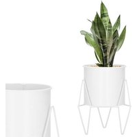 SPRINGOS Blumenständer 3 Beine Metall gebrochene Konstruktion Blumenhocker mit Übertopf Höhe 22 cm SPRINGOS Blumenständer 3 Beine Metall gebrochene Konstruktion Blumenhocker mit Übertopf Höhe 22 cm von SPRINGOS