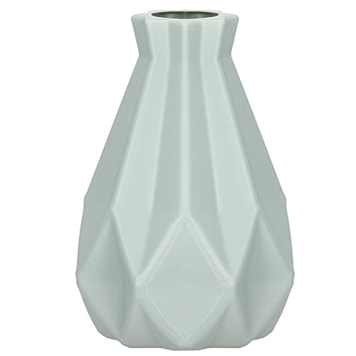 SPRINGOS Blumenvase Kunststoff-Vase Tischvase Moderne skandinavische Dekoration 20 cm (Mint, Höhe: 20 cm) von SPRINGOS