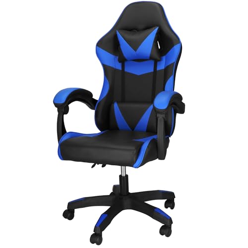 SPRINGOS Bürostuhl Schreibtischstuhl mit Kopf- und Lendenkissen Armlehnen Drehstuhl bis 120 kg Gamingstuhl Chefsessel Ergonomisch Gepolstert Höhenverstellbar mit Rollen SPRINGOS Bürostuhl Schreibtischstuhl mit Kopf- und Lendenkissen Armlehnen Drehstuhl bis 120 kg Gamingstuhl Chefsessel Ergonomisch Gepolstert Höhenverstellbar mit Rollen von SPRINGOS