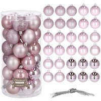 SPRINGOS Christbaumkugel Kunstkugel 30 Stück Durchmesser: 5 cm Weihnachtskugel Glitzer Matt Glanz Baumschmuck SPRINGOS Christbaumkugel Kunstkugel 30 Stück Durchmesser: 5 cm Weihnachtskugel Glitzer Matt Glanz Baumschmuck von SPRINGOS