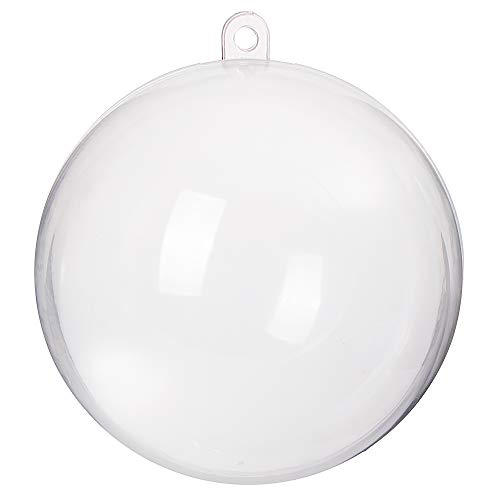 SPRINGOS Christbaumkugel zum Befüllen DIY 1 Stück Ø 11 cm transparent zweiteilig Weihnachtsdeko SPRINGOS Christbaumkugel zum Befüllen DIY 1 Stück Ø 11 cm transparent zweiteilig Weihnachtsdeko von SPRINGOS