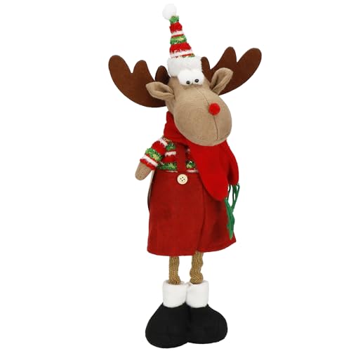 SPRINGOS Deko-Figur Weihnachtsrentier Dekoaufsteller freistehende Figur 45 cm von SPRINGOS