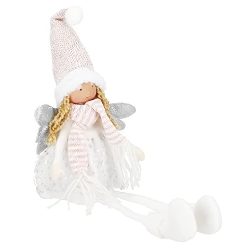 SPRINGOS Dekofigur Elf Engel Fee Kantensitzer Kantenhocker 55 cm Mädchen in Leuchtkleid von SPRINGOS
