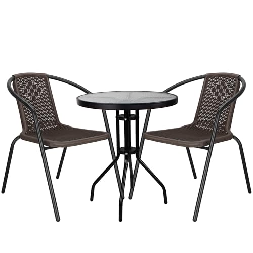 SPRINGOS Balkonmöbel Set 3-teilig – Balkonmöbel Kleiner Balkon klappbar mit Tisch & 2 Stühlen – Platzsparende Terrassenmöbel für Garten & Outdoor von SPRINGOS