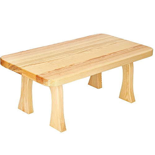 SPRINGOS Holztisch Beistelltisch Tischplatte 48 x 90 cm Couchtisch Massivholz von SPRINGOS