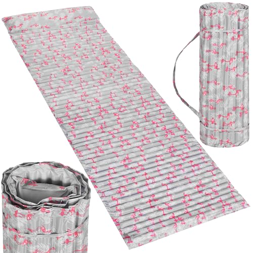 SPRINGOS Isomatte Schaumstoffmatte mit integriertem Kissen für Strand Camping Garten 60 x 180 cm Flamingo - Muster SPRINGOS Isomatte Schaumstoffmatte mit integriertem Kissen für Strand Camping Garten 60 x 180 cm Flamingo - Muster von SPRINGOS