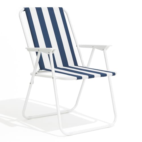 SPRINGOS Campingstuhl faltbar leicht - Klappstuhl Camping belastbar bis 100 kg, Campingstuhl kleines Packmaß - Faltbarer Gartenstuhl klappbar für Outdoor & Balkon von SPRINGOS