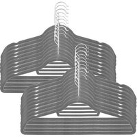 SPRINGOS Kleiderbügel Samtkleiderbügel Hosensteg 360° drehbarer Haken 20 Stück SPRINGOS Kleiderbügel Samtkleiderbügel Hosensteg 360° drehbarer Haken 20 Stück von SPRINGOS