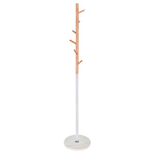 SPRINGOS Kleiderständer Jackenständer Marmor Baum-Optik 172 cm 6 Haken von SPRINGOS