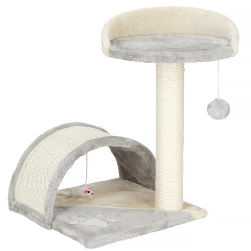 SPRINGOS Kratzbaum Plattform Spielball Spielmaus Brücke 47 cm von SPRINGOS