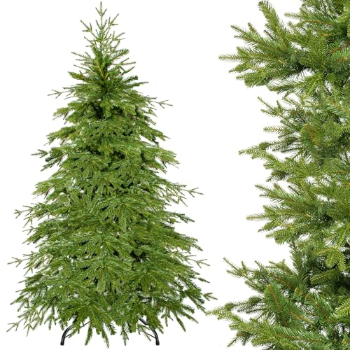 SPRINGOS Künstlicher Weihnachtsbaum Fichte Natural 180 cm PE inkl. Ständer von SPRINGOS