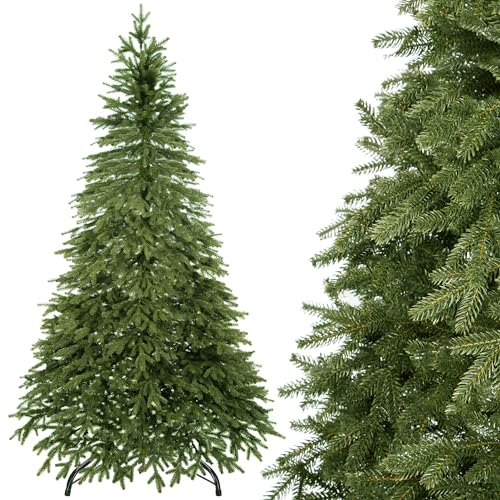 SPRINGOS Künstlicher Weihnachtsbaum Premium Fichte 180 cm PE inkl. Ständer von SPRINGOS